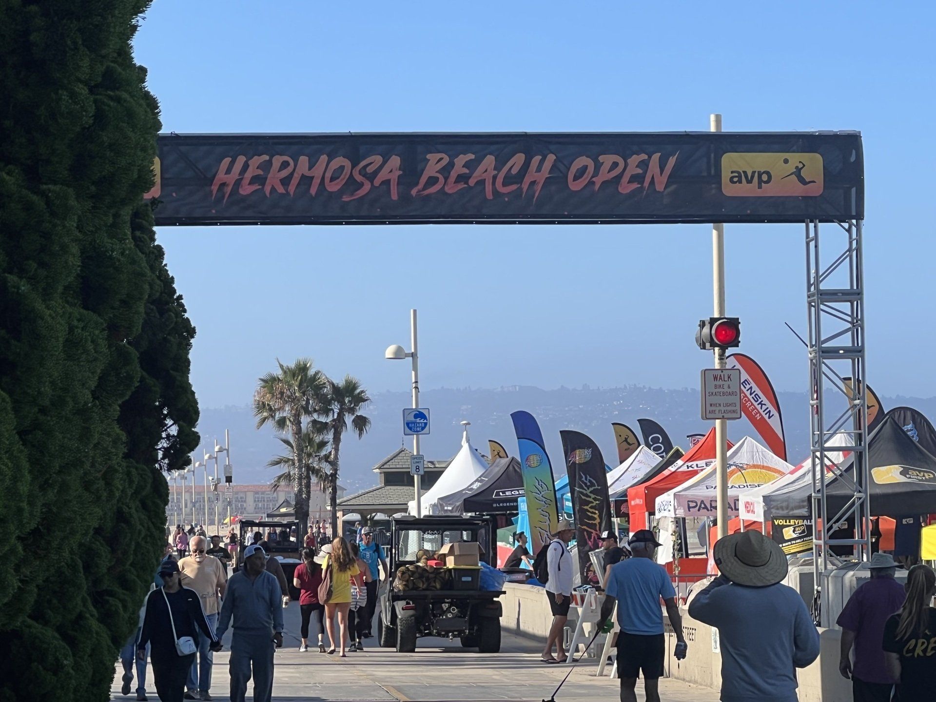 Hermosa Beach shoreline and pier