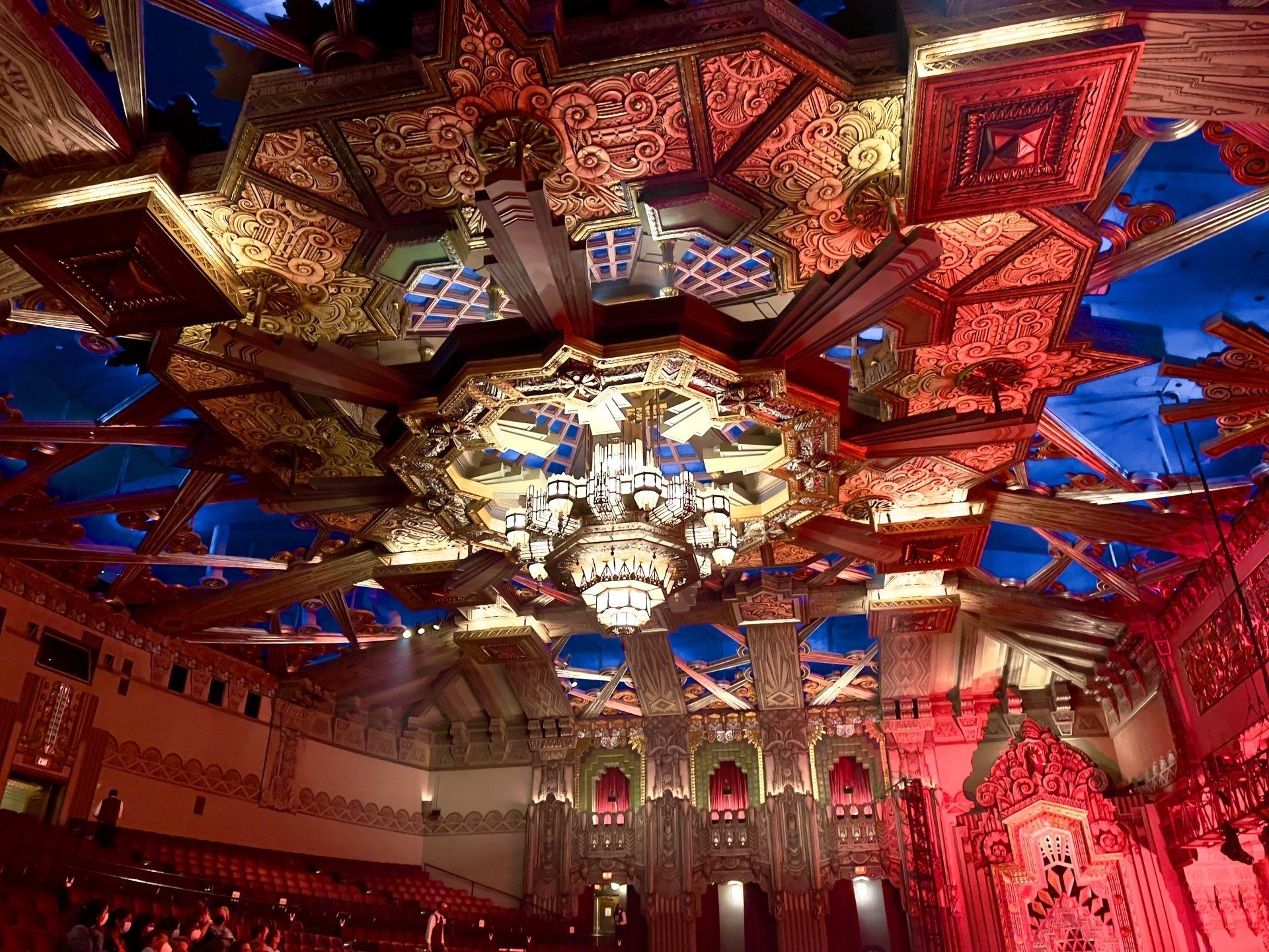 The Hollywood Pantages Theatre on Hollywood Boulevard in Los Angeles