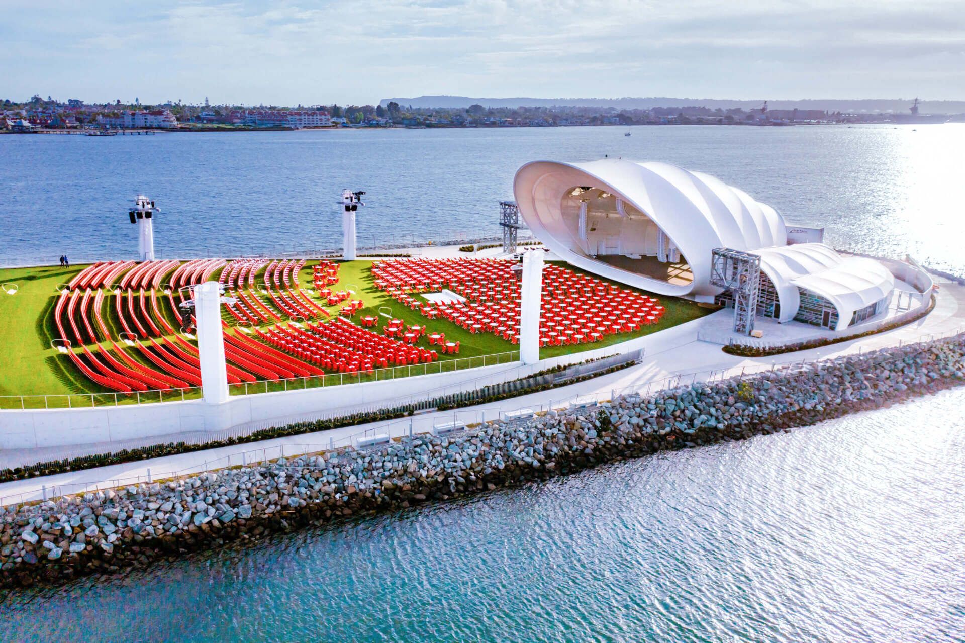 The Rady Shell at Jacobs Park on the San Diego Bay waterfront
