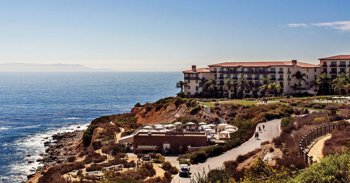 Terranea Resort coastline in Rancho Palos Verdes with Pacific Ocean views